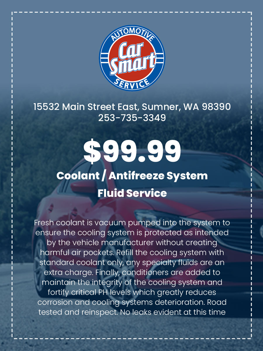 $99.99 Coolant / Antifreeze System Fluid Service 